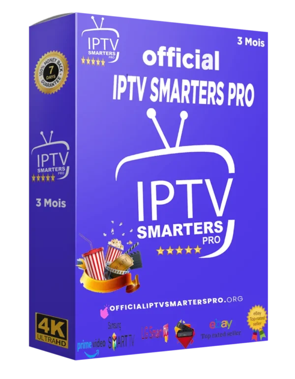 Activation application IPTV SMARTERS 3/mois